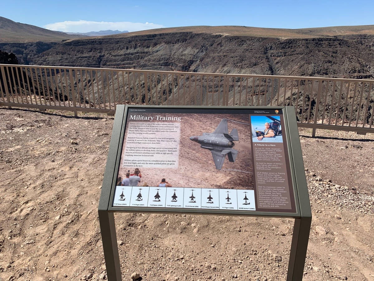 Death Valley National Park Service This wayside exhibit at the Father Crowley Vista Point educa ...