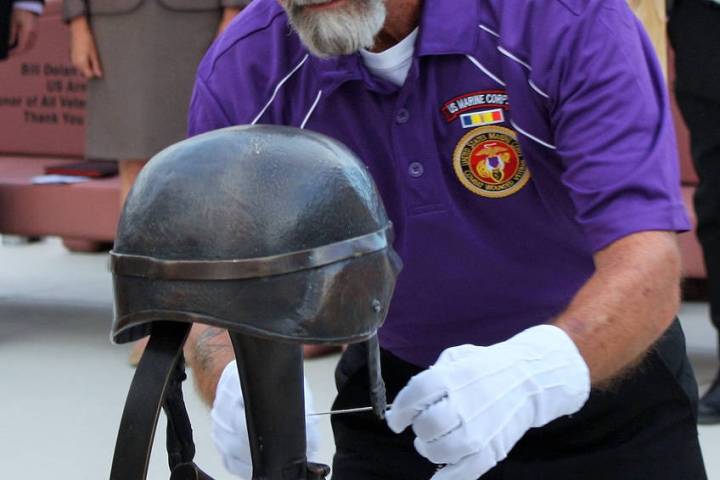 Robin Hebrock/Pahrump Valley Times In this file photo from 2019, Marine Corps League Detachment ...