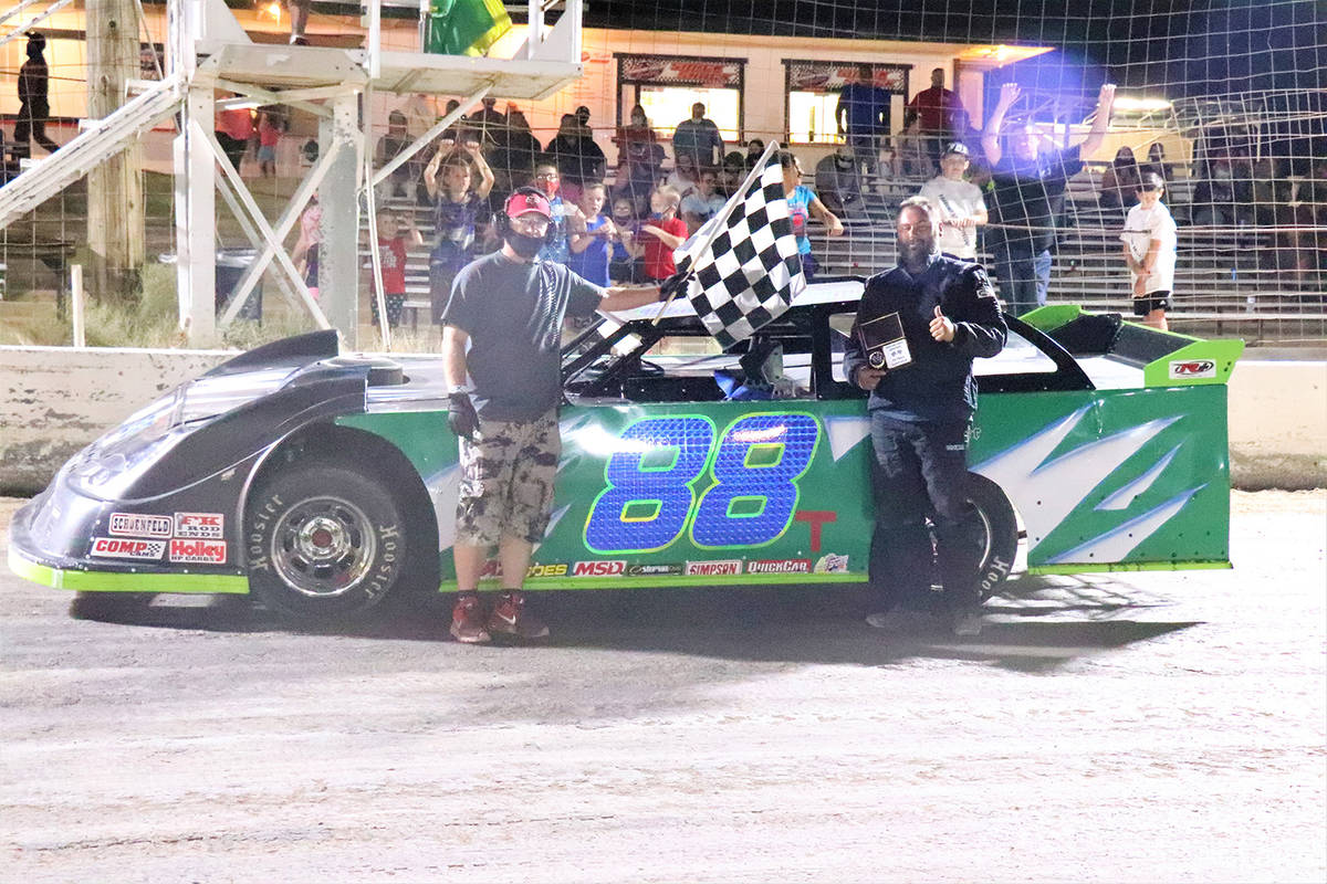Digital Storm Photography/Special to the Pahrump Valley Times Pahrump Valley Speedway flagman D ...