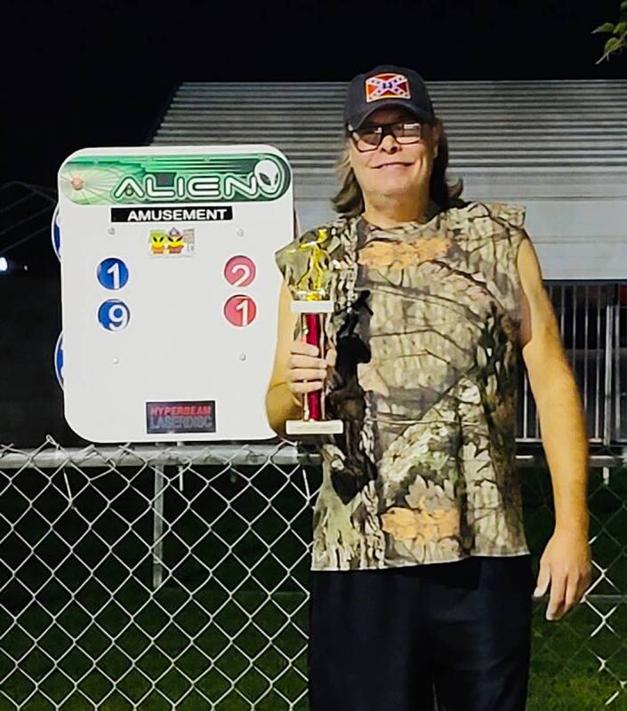 Kim Dilger/Special to the Pahrump Valley Times Lathan Dilger with the first-place trophy after ...