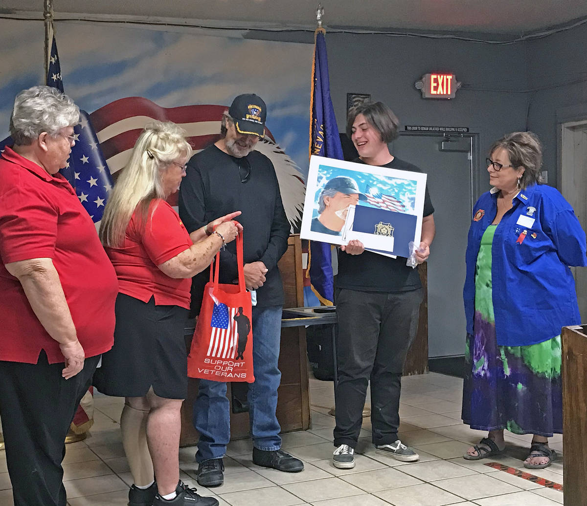 Robin Hebrock/Pahrump Valley Times From left to right are Past Past Nevada State VFW Auxiliary ...