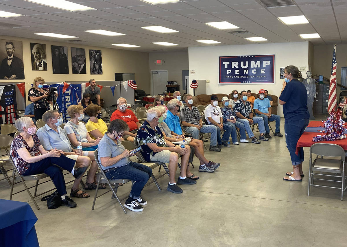 Special to the Pahrump Valley Times Over 30 area Republicans turned out for the MAGA Meetup in ...