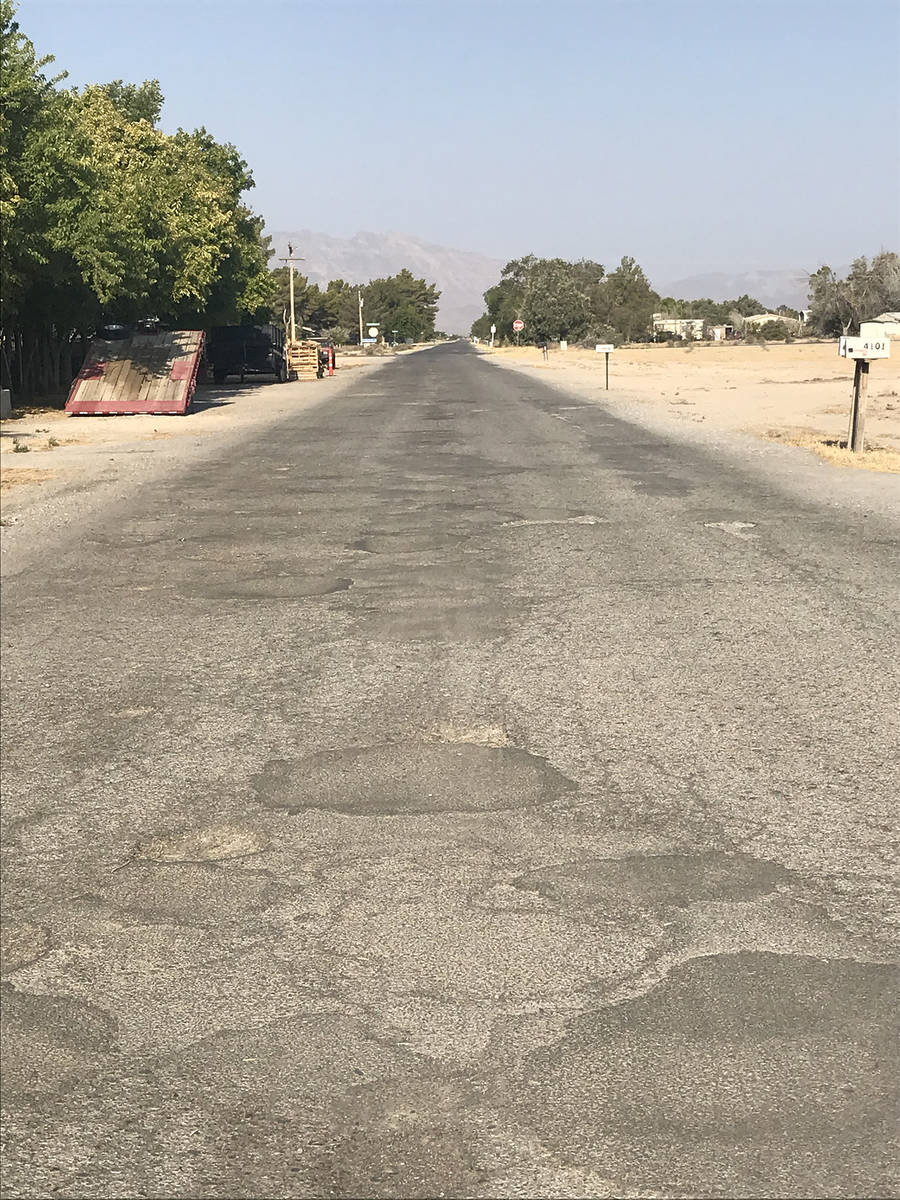 Robin Hebrock/Pahrump Valley Times This photo taken Thursday, Aug. 20 shows a portion of Savoy ...