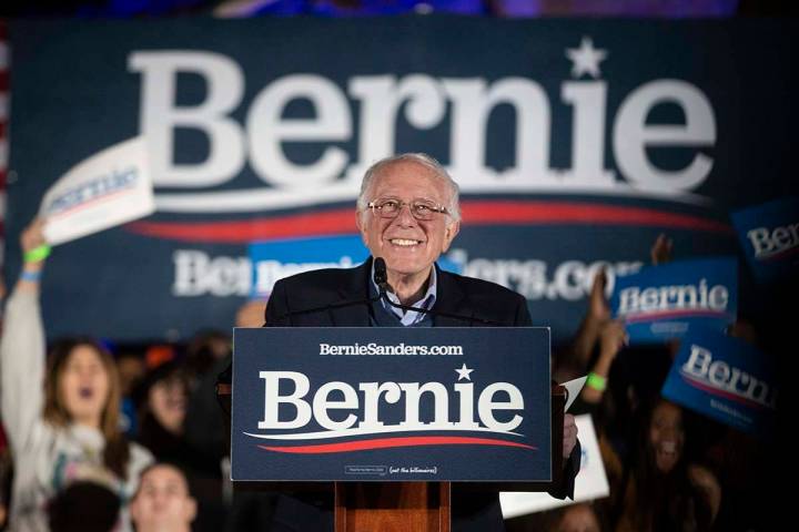 Benjamin Hager/Las Vegas Review-Journal Democratic presidential candidate Sen. Bernie Sanders, ...