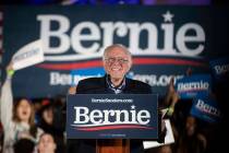 Benjamin Hager/Las Vegas Review-Journal Democratic presidential candidate Sen. Bernie Sanders, ...