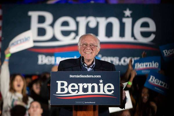 Benjamin Hager/Las Vegas Review-Journal Democratic presidential candidate Sen. Bernie Sanders, ...