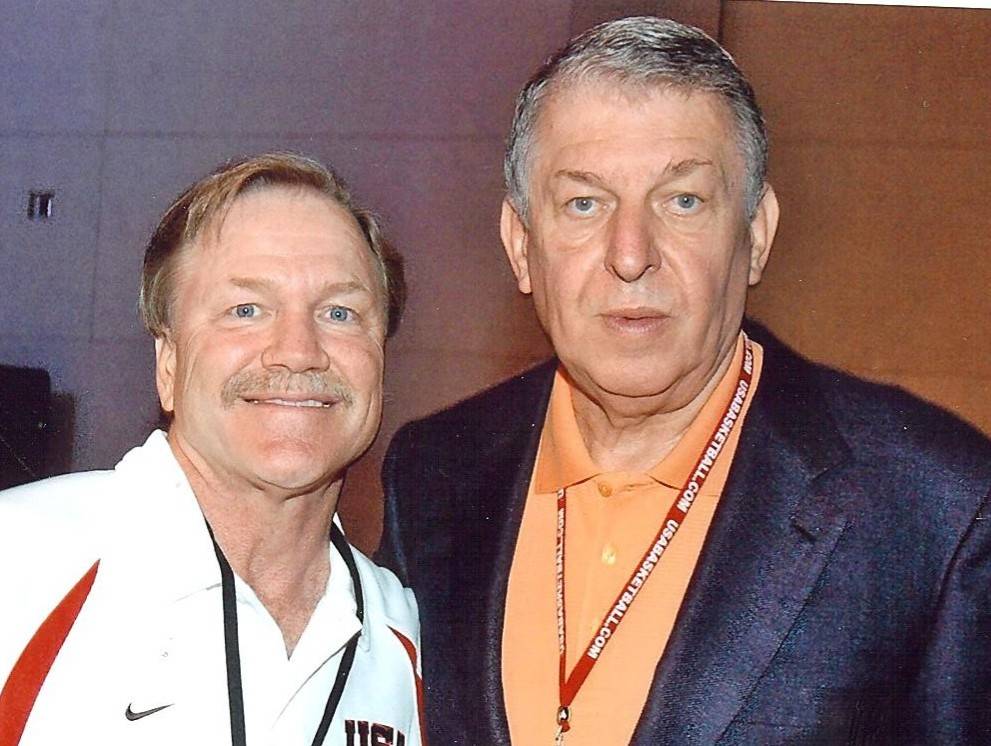 Las Vegas Events president Pat Christenson with Team USA basketball managing director Jerry Col ...