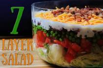 Patti Diamond/Special to the Pahrump Valley Times Here is a simple salad with seven layers that ...