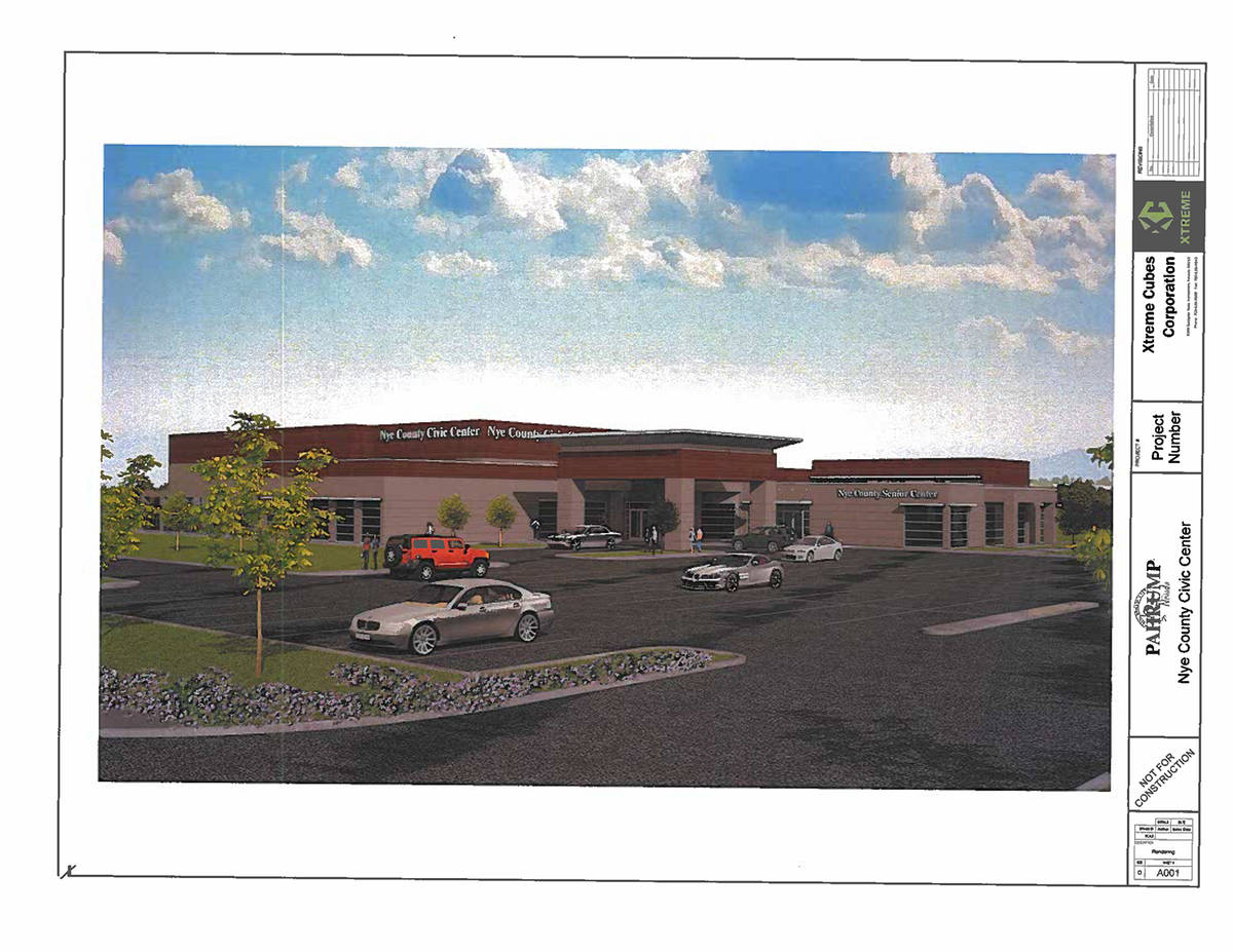 Special to the Pahrump Valley Times Nye County's proposal for a community center utilizing a pr ...