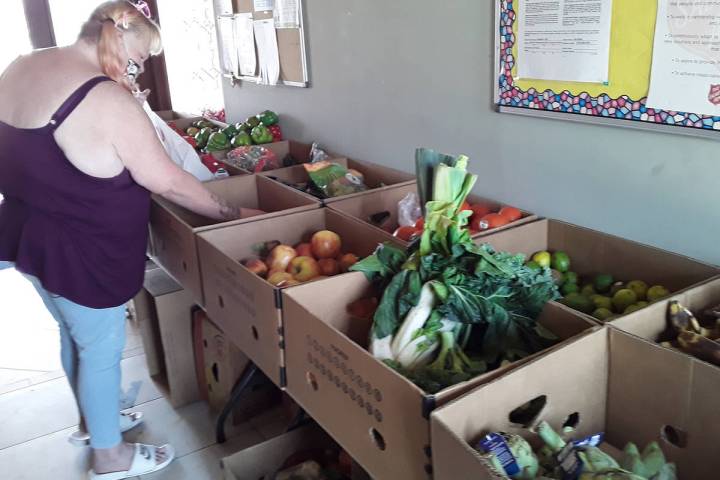 Selwyn Harris/Pahrump Valley Times Fresh produce is among the various food items the Pahrump Sa ...