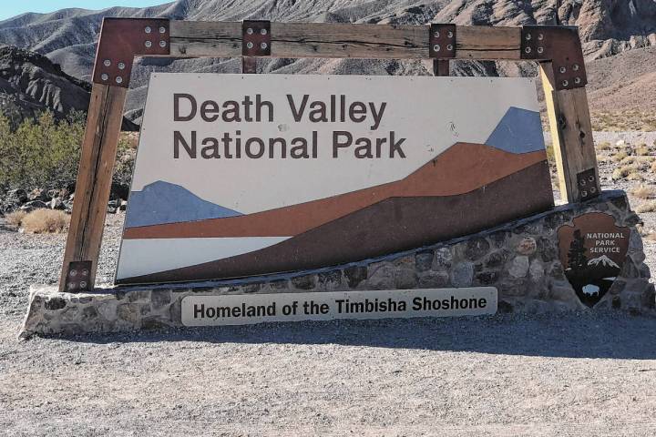Jeffrey Meehan/Pahrump Valley Times Due to very dry and windy conditions, officials at Death Va ...