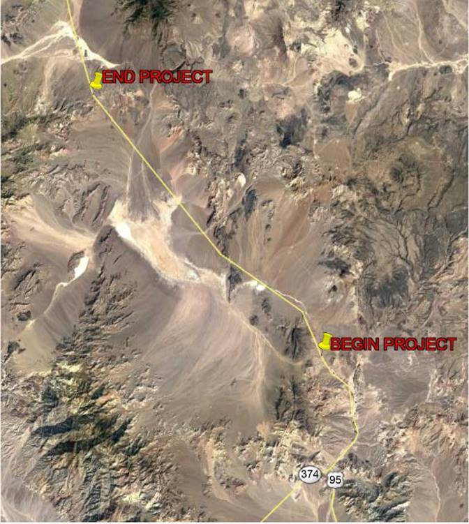 Work Begins On 32 Miles Of Us 95 North Of Beatty Pahrump Valley Times