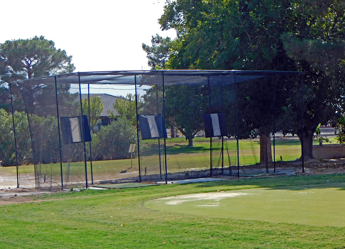 Robin Hebrock/Pahrump Valley Times The addition of a three-stall driving range is just one of t ...