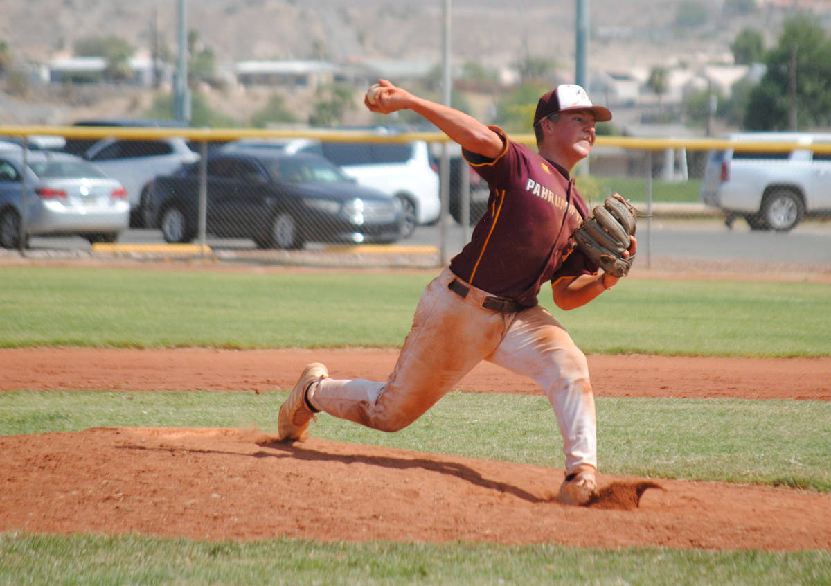 Charlotte Uyeno/Pahrump Valley Times Kyle McDaniel retired all five batters he faced, four by s ...