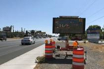 Robin Hebrock/Pahrump Valley Times Taken Tuesday, Sept. 29, this photo shows the electronic not ...