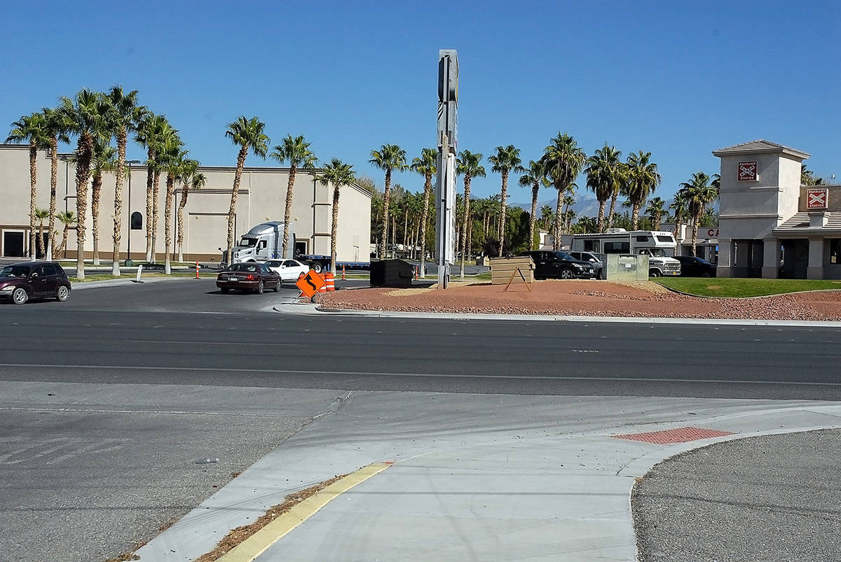 Horace Langford Jr./Pahrump Valley Times A view of the stretch of Highway 160 between Postal Dr ...