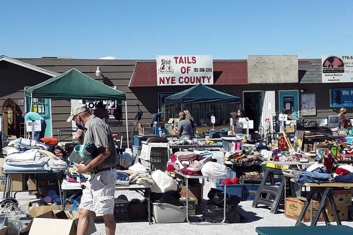 Selwyn Harris/Pahrump Valley Times A huge weekend yard sale will take place at the Tails of Nye ...