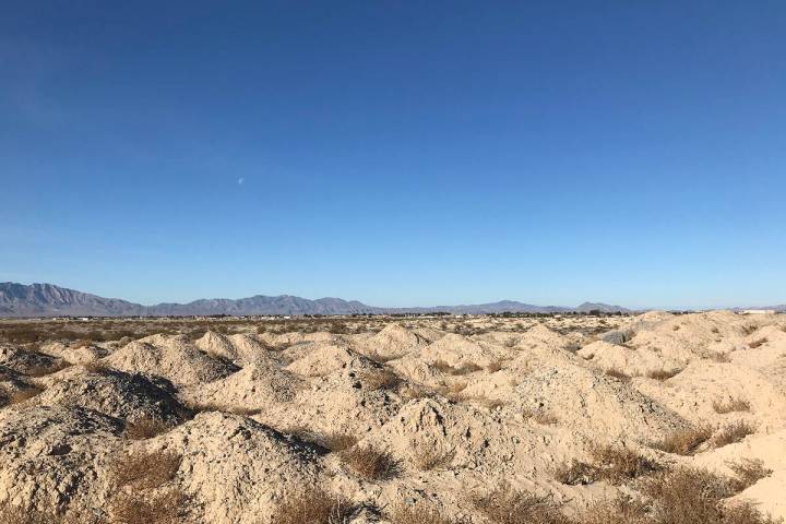 Robin Hebrock/Pahrump Valley Times The view of the Pahrump Fairgrounds to the west of the Pahru ...