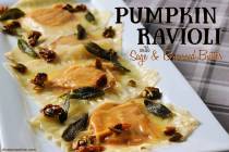 Patti Diamond/Special to the Pahrump Valley Times Homemade ravioli stuffed with beautifully sea ...