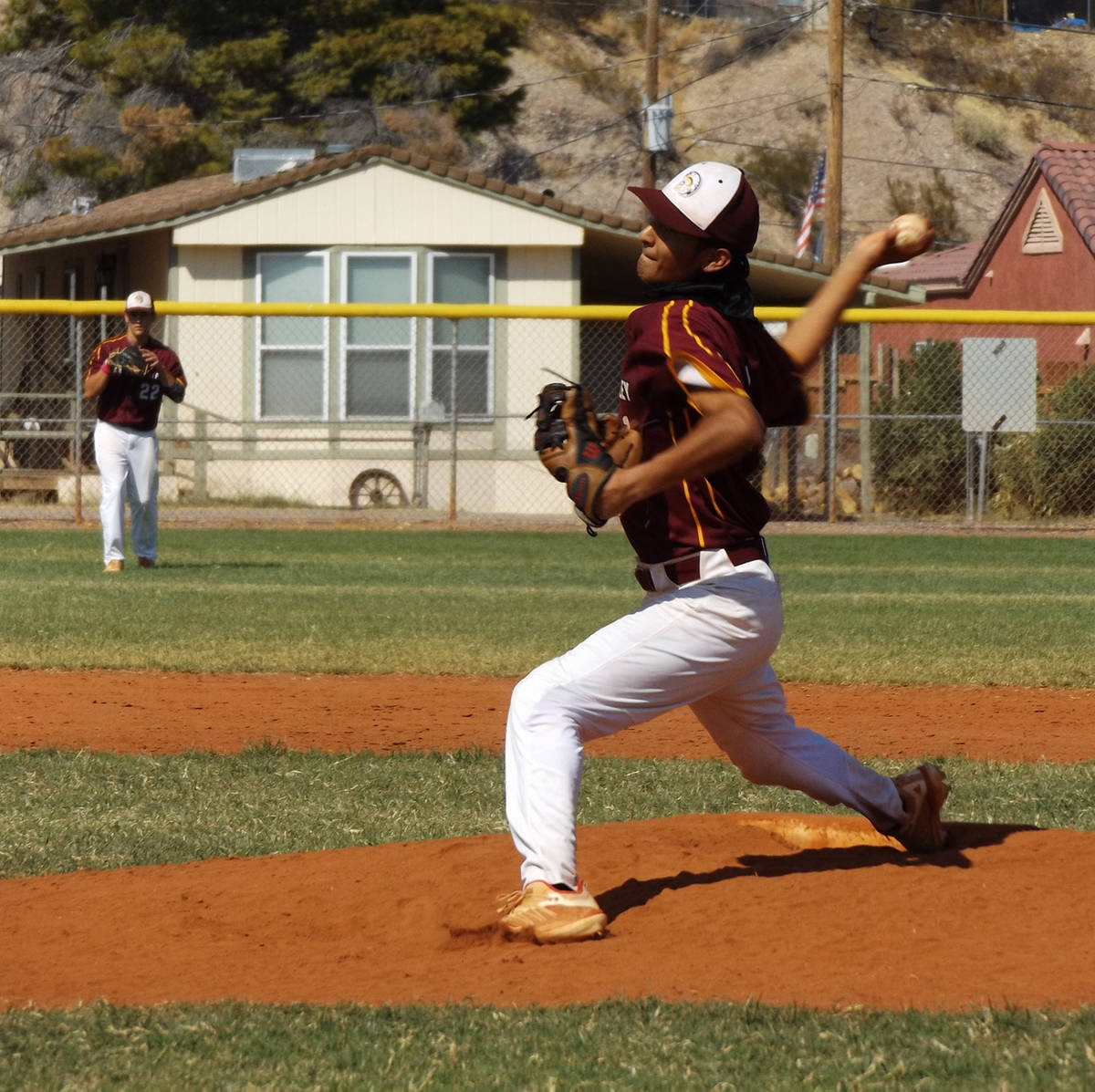 Charlotte Uyeno/Pahrump Valley Times Fidel Betancourt tossed one of four complete games for Tro ...