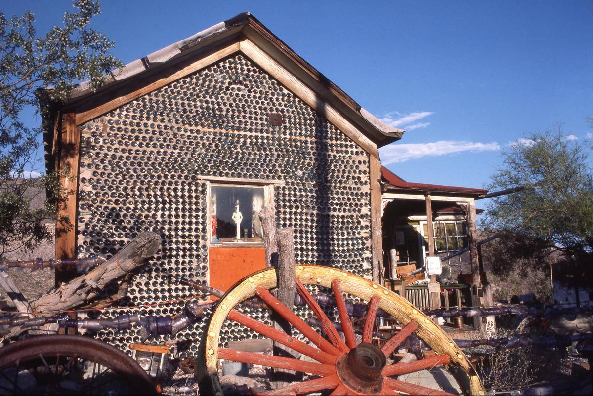 Richard Stephens/Special to the Pahrump Valley Times The Bottle House in Rhyolite as pictured i ...