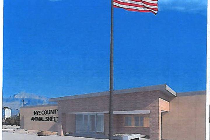 Special to the Pahrump Valley Times A visual rendering of the exterior of the new animal shelte ...