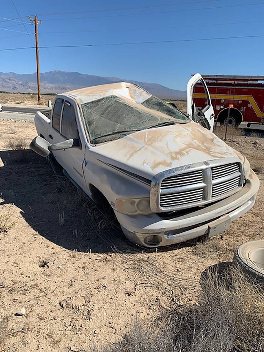 Special to the Pahrump Valley Times Two people were transported to Desert View Hospital followi ...