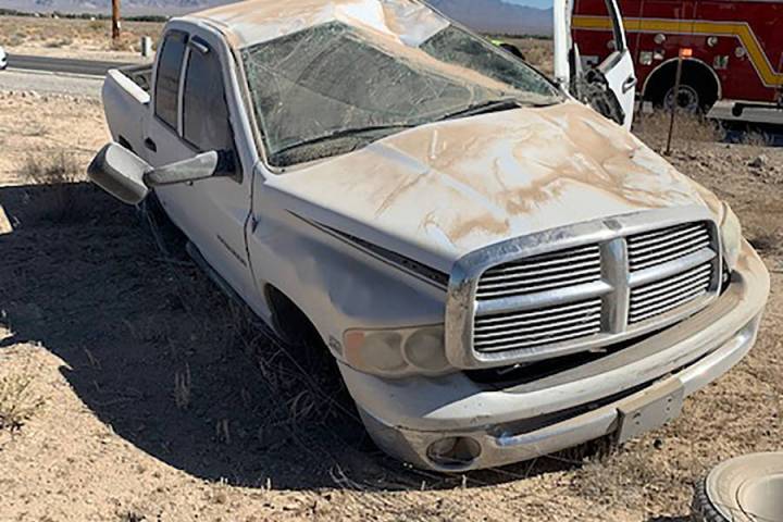Special to the Pahrump Valley Times Two people were transported to Desert View Hospital followi ...