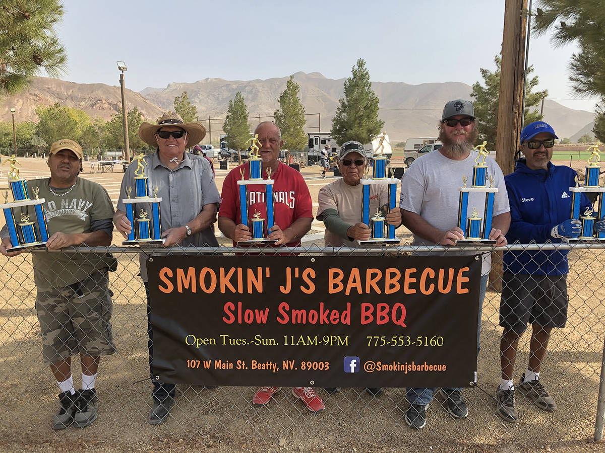 Lathan Dilger/Special to the Pahrump Valley Times Smokin' J's BBQ in Beatty provided trophies f ...