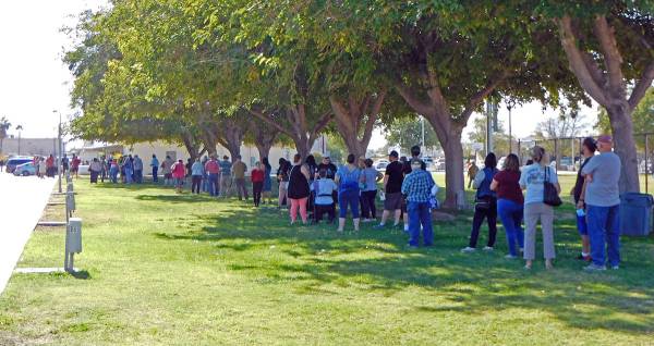 Robin Hebrock/Pahrump Valley Times Taken the morning of Tuesday, Nov. 3, this photo shows the l ...