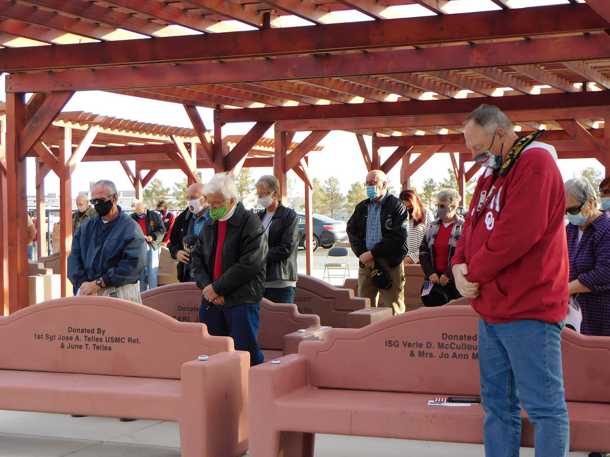 Robin Hebrock/Pahrump Valley Times The DAV Chapter #15 hosted its Veterans Day ceremony at the ...