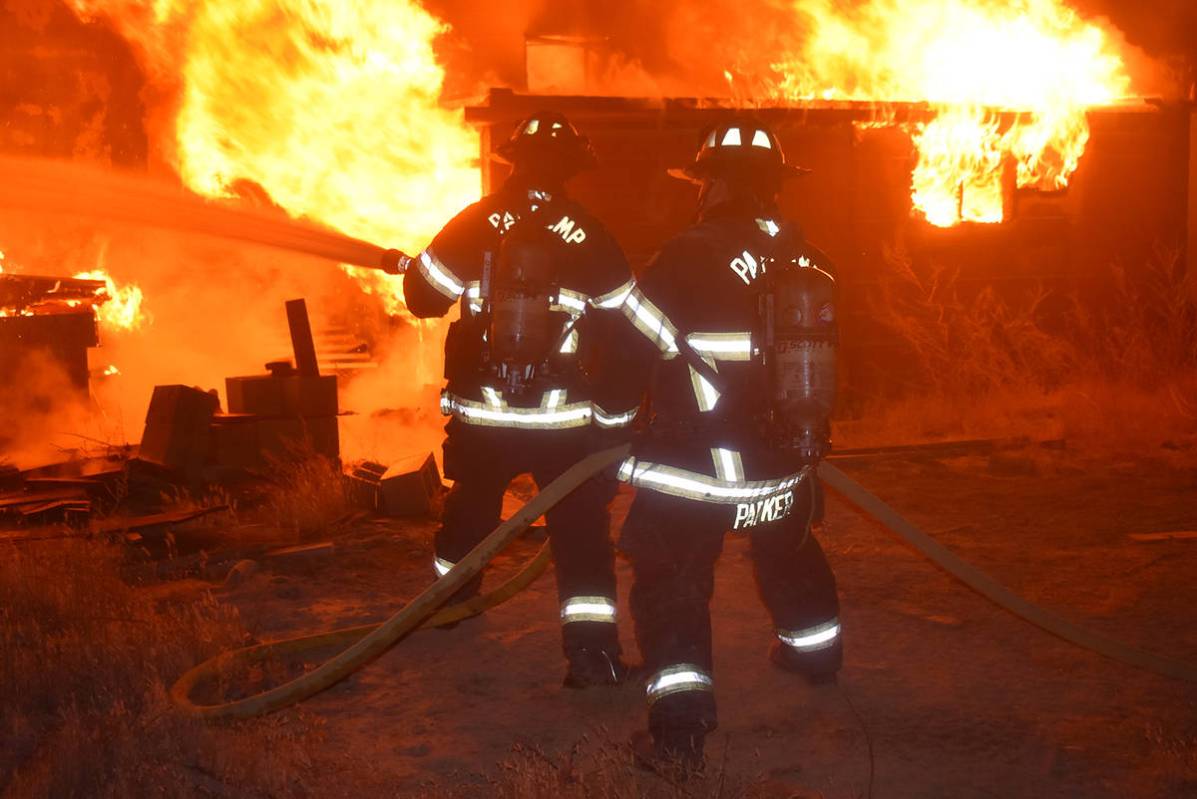 Special to the Pahrump Valley Times On Friday, Oct. 23, fire crews responded to a structure fir ...