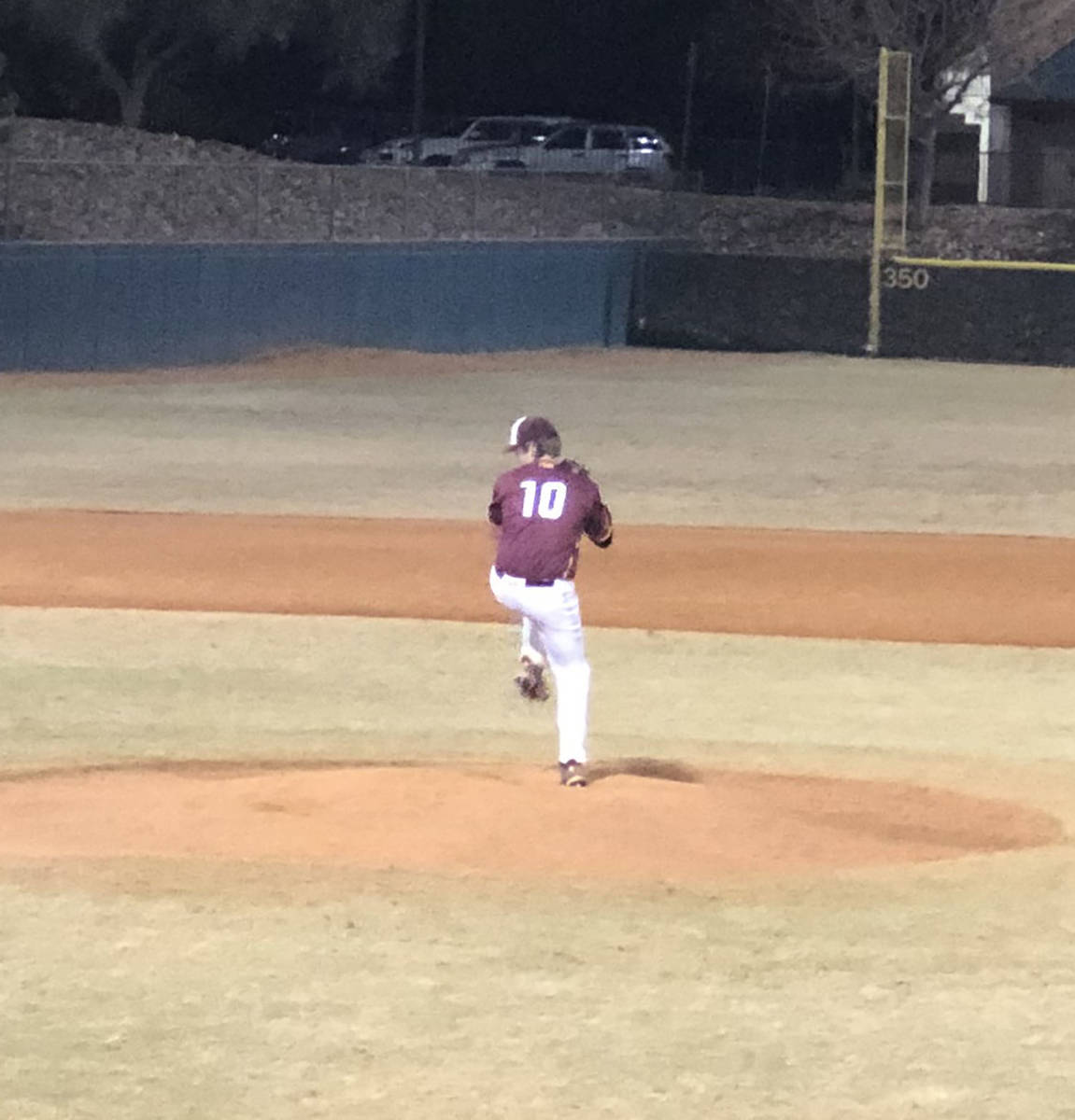 Tom Rysinski/Pahrump Valley Times Starting pitcher Jake Riding was outstanding Friday night for ...