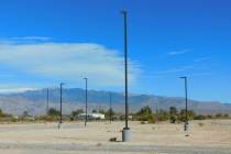 Robin Hebrock/Pahrump Valley Times Taken Wednesday, Nov. 18, this photo shows the lighting that ...