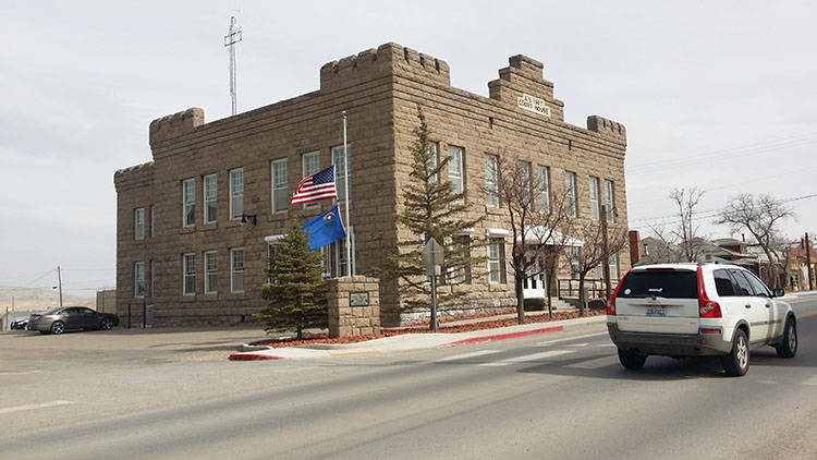 Times-Bonanza & Goldfield News--file The Esmeralda County courthouse in Goldfield as seen in a ...