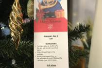 Special to the Pahrump Valley Times This Angel Tree angel, hung inside the local Bank of Americ ...