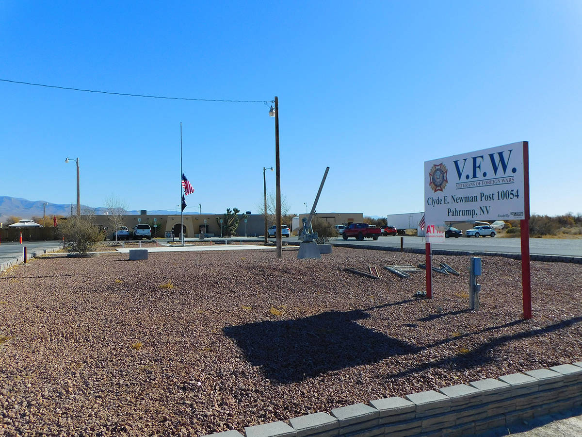 Robin Hebrock/Pahrump Valley Times The VFW Post #10054 is located at 4651 Homestead Road in Pah ...