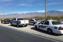 Selwyn Harris/Pahrump Valley Times A driver led Nye County Sheriff's Office deputies on a high- ...