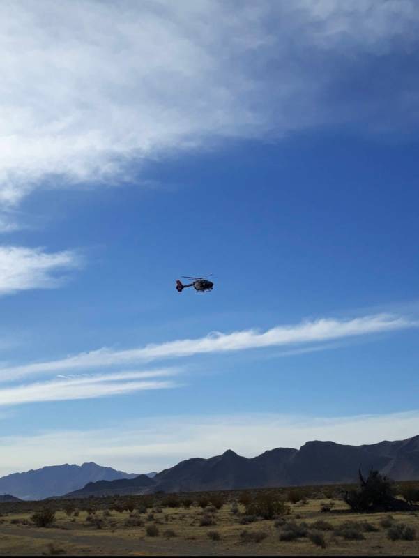 Nye County Sheriff's Office The Las Vegas Metropolitan Police Department sent in a helicopter ...