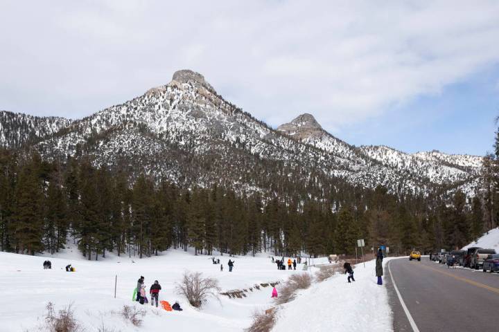 Ellen Schmidt/Las Vegas Review-Journal Upper Lee Meadows on Thursday, Nov. 28, 2019, in the Spr ...