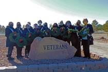 Robin Hebrock/Pahrump Valley Times The Nevada Silver Tappers are pictured holding the new Chris ...
