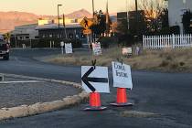 Robin Hebrock/Pahrump Valley Times Signs are placed to help direct traffic as residents arrive ...