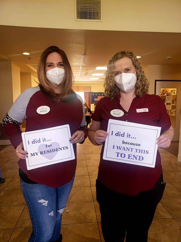 Inspirations Senior Living Danielle Tuck, Business Office Manager (L), and Janessa Becker, Exec ...