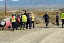 Selwyn Harris/Pahrump Valley Times Highway 160, north of Mesquite Avenue was the scene of a sin ...