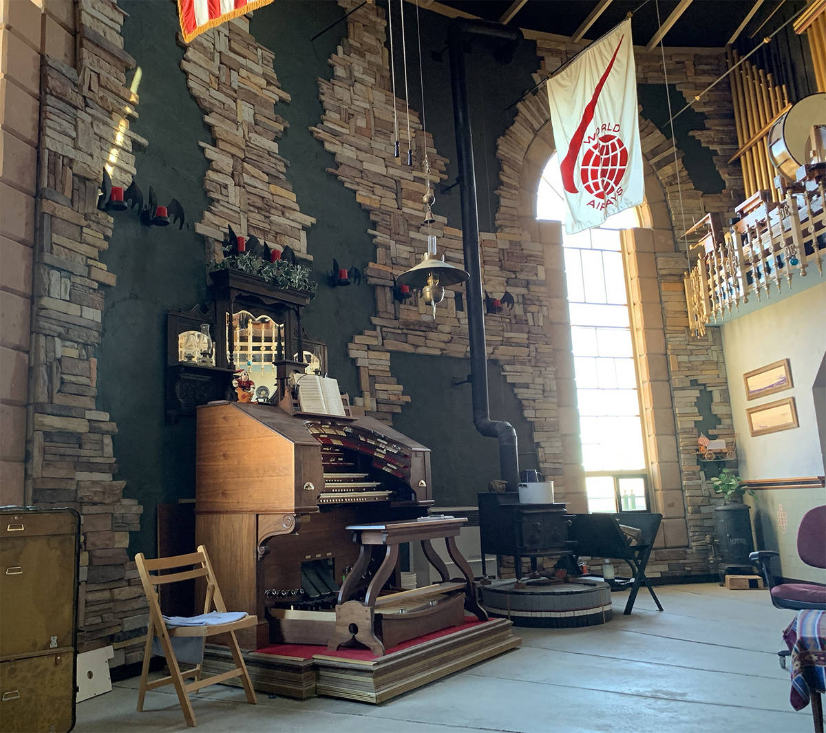 Special to the Pahrump Valley Times Two fully-functional 1920’s-era pipe organs are one of th ...