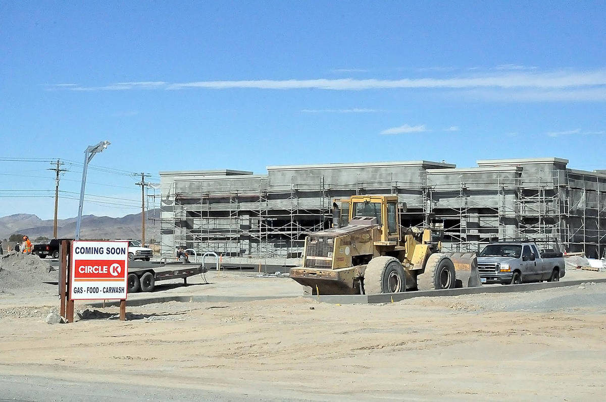 Horace Langford Jr./Pahrump Valley Times Taken Monday, Jan. 18, this photo shows the site at wh ...