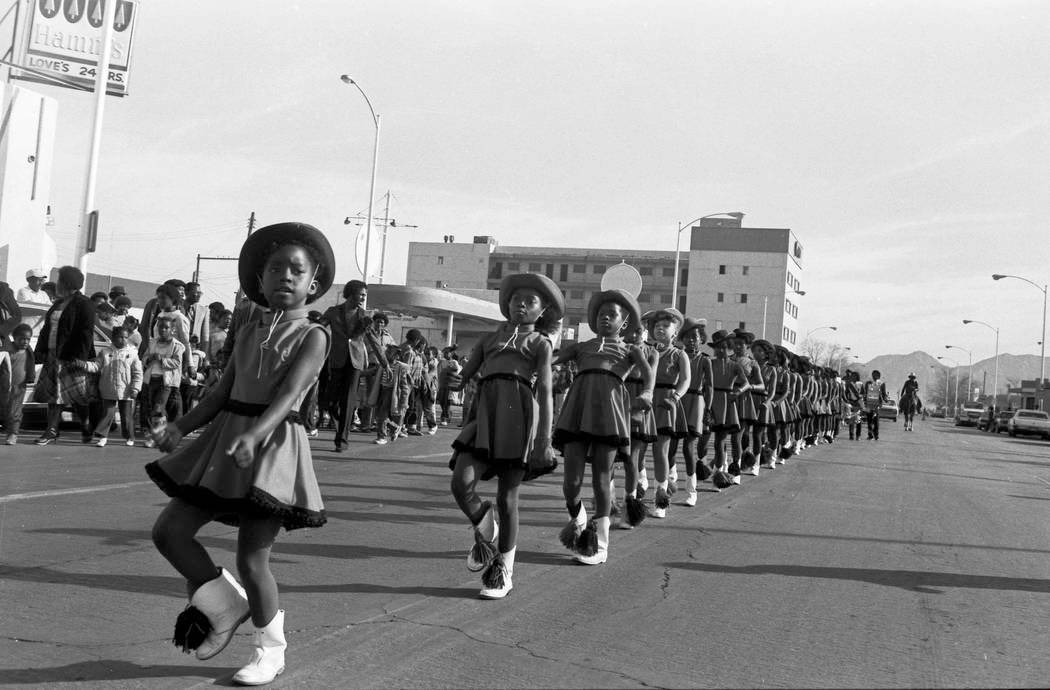 Las Vegas Review-Journal--file This Jan. 16, 1982, file photo shows a parade on D Street organi ...