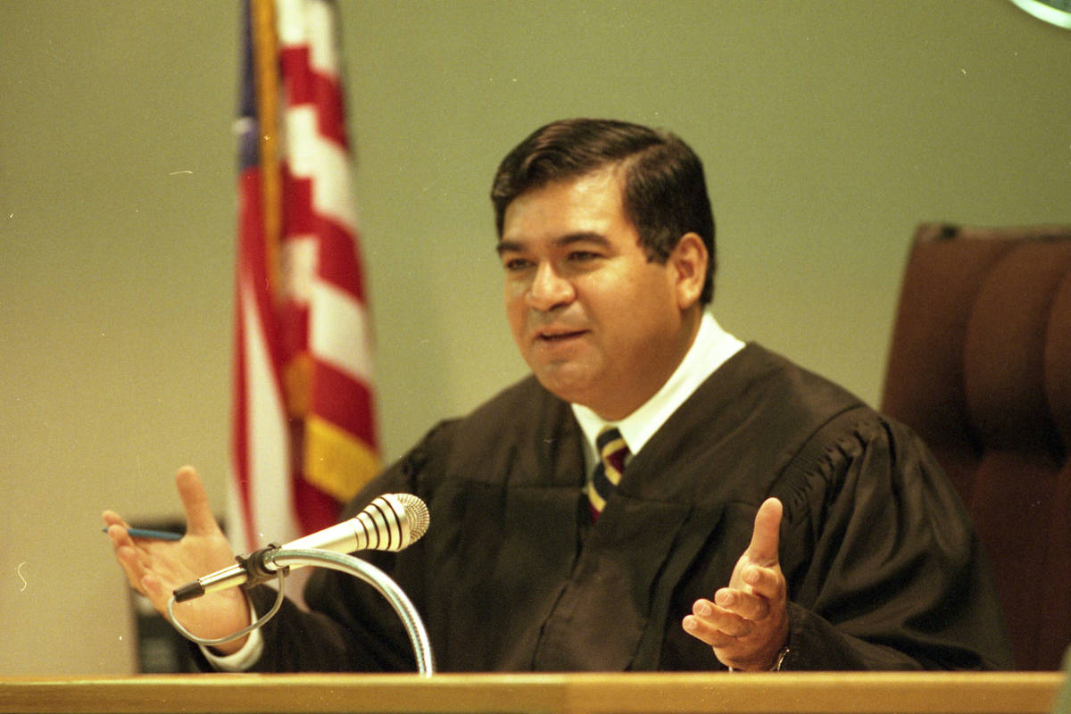 Las Vegas Review-Journal-file District Judge Don Chairez speaks during an arraignment in the Cl ...