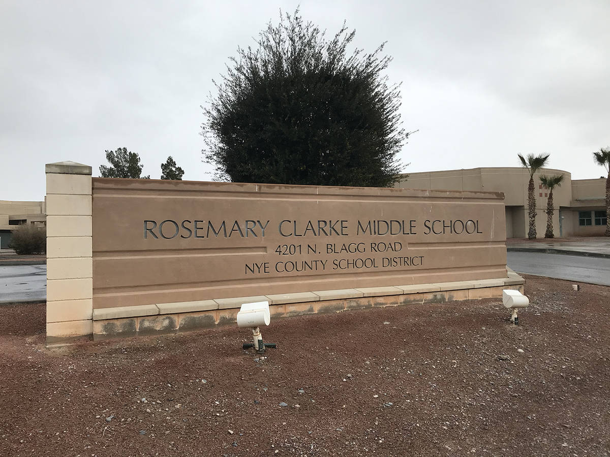 Robin Hebrock/Pahrump Valley Times Rosemary Clarke Middle School, shown here, and Manse Element ...