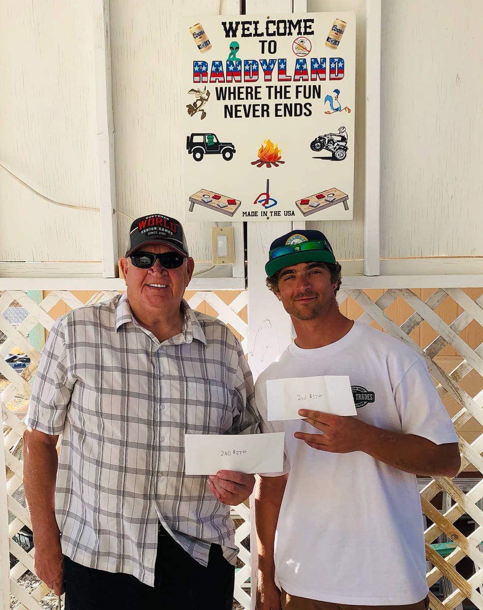 Lathan Dilger/Special to the Pahrump Valley Times Dennis Andersen, left, and Jefferson Counts l ...